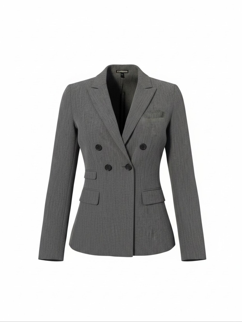 Express Gray Double-Breasted Women's Blazer Size 8
